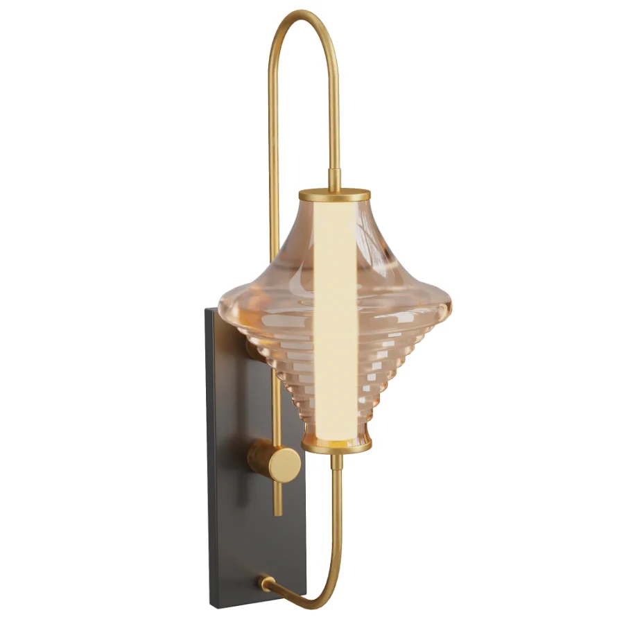 LED Glass Lampshade Wall Sconce Light - Image 2