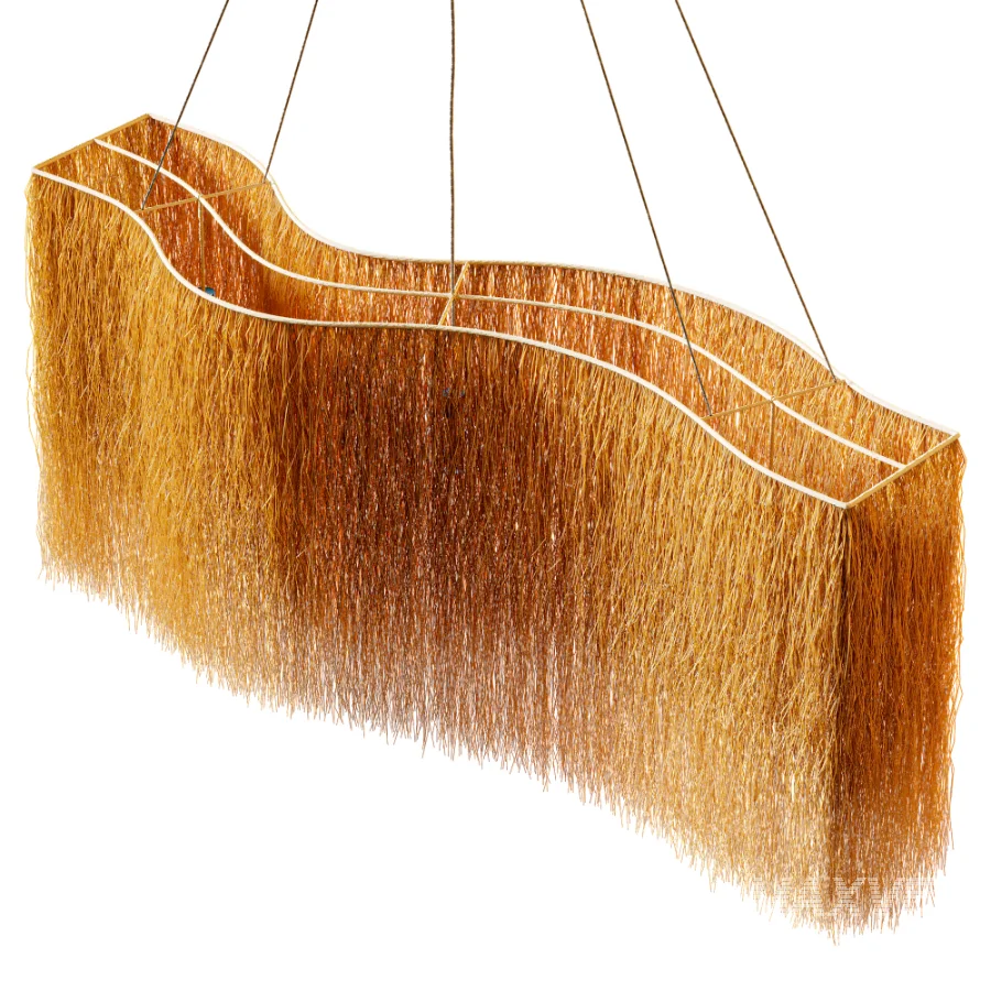 Organic Buriti Fiber Pendant Light - Image 5