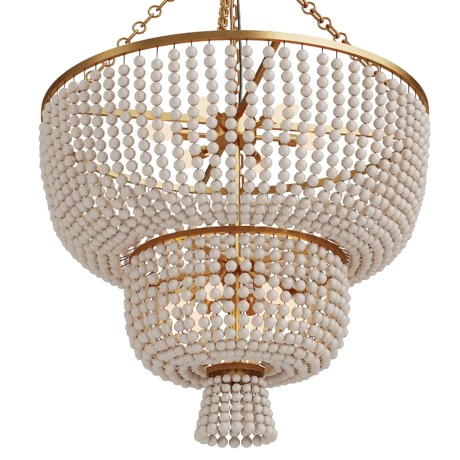 Beaded Kona Tiered Chandelier - Image 4