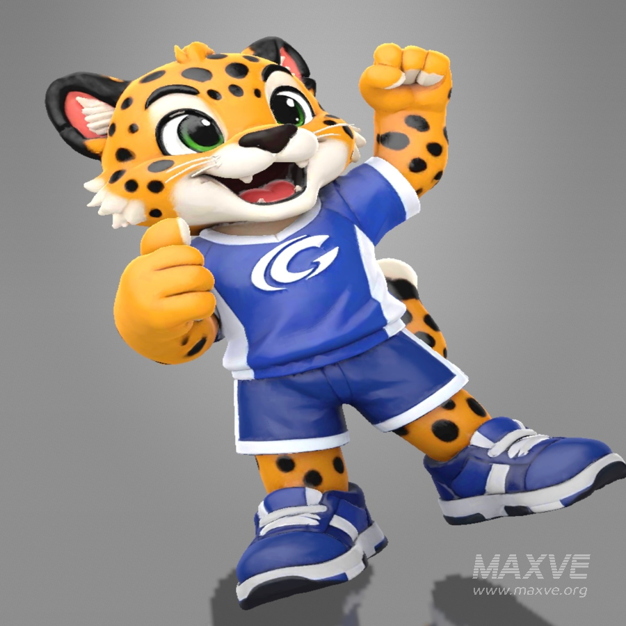 Cartoon Leopard Mascot Character - Image 1