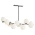 MyFar Aerton Nickel White Glass Molecule Chandelier 10 Light - Thumbnail 1