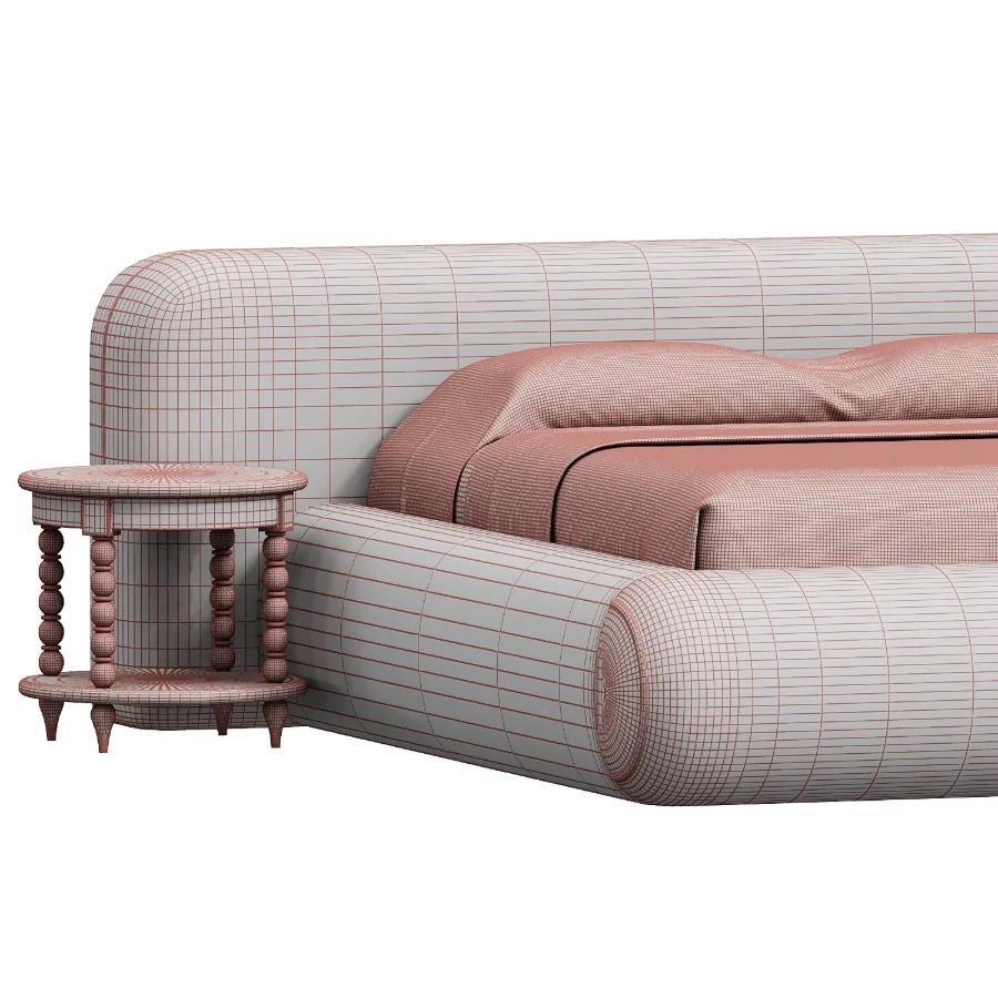 Penley Rounded Platform Bed - Image 1