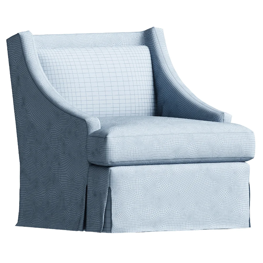 Stanton Skirted Lounge Chair - Image 4