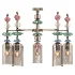 Chandelier on a rod Odeon Light BIZET 5C - Thumbnail 4