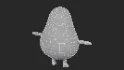 Avocado Cartoon 3D Character - Thumbnail 9