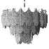 Freya Hloya Gold Glass Pendant Chandelier Dzin la la - Thumbnail 3