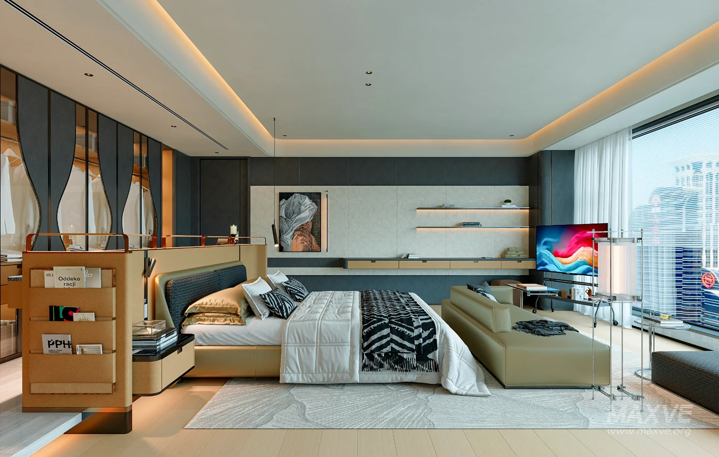 modern luxury bedroom interior - Image 5