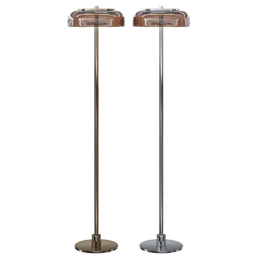 Small mouth blown LED floor lamp Blossi - Image 1
