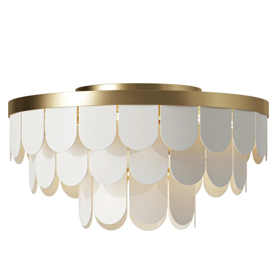Possini Haumea Gold Glass Ceiling Lamp - Image 2