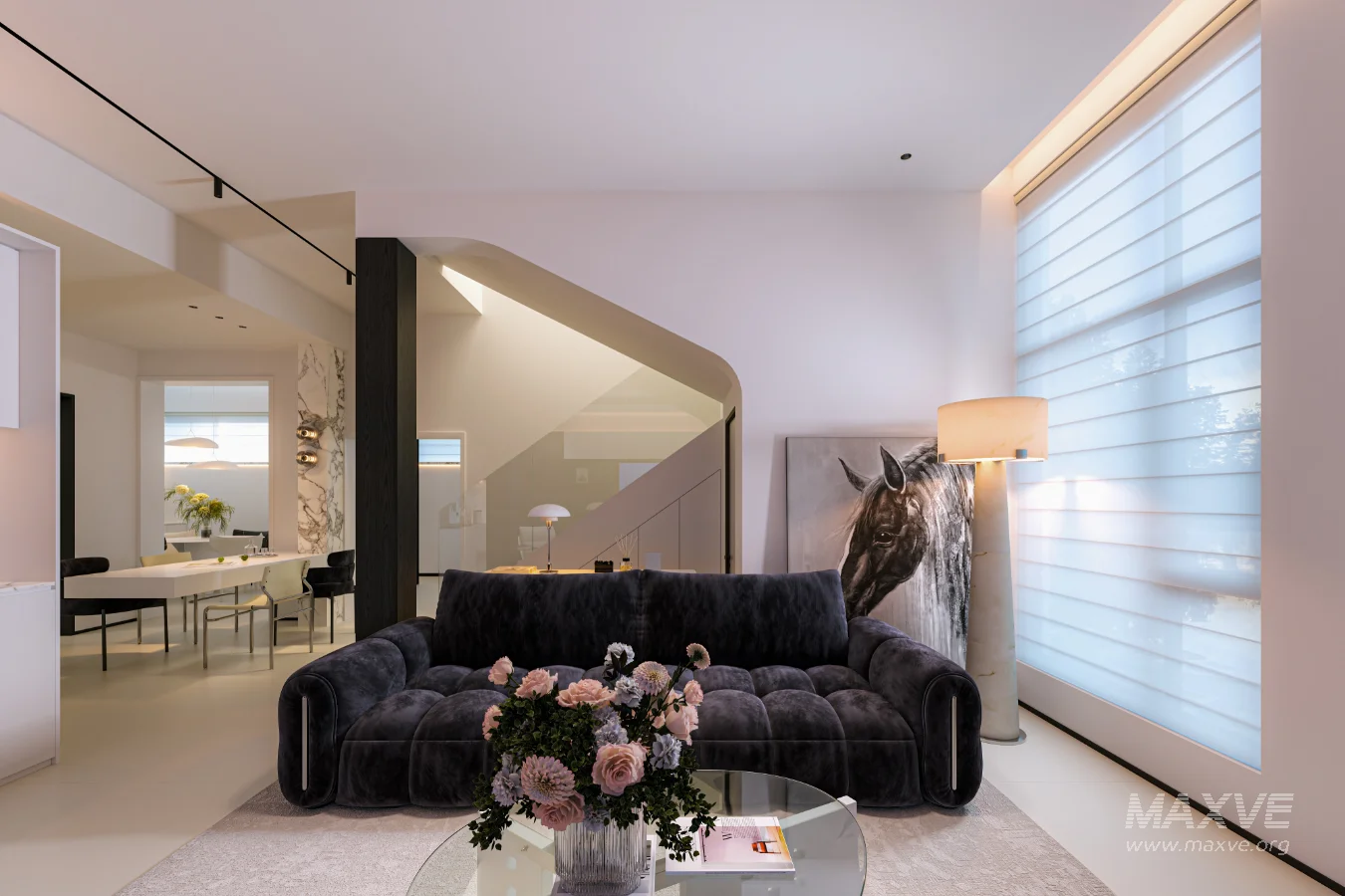 Modern living room dining room - Image 2