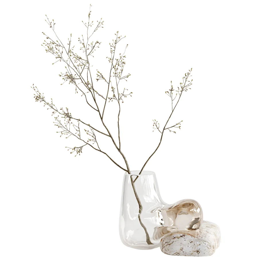 Decorative Vase and Bouquet - Image 1