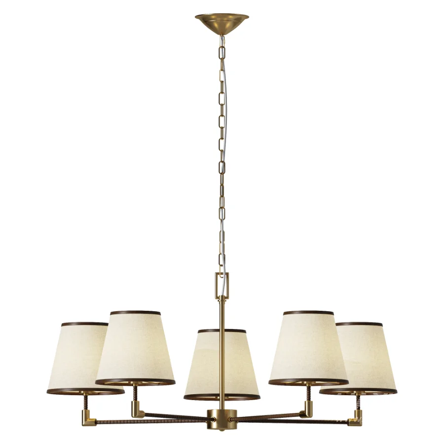 Gonzalez Modern 5 Light Textile Chandelier - Image 2