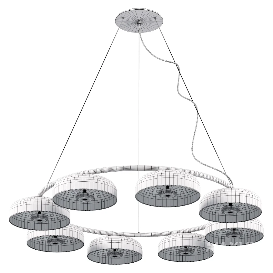 ARCTIC ring chandeliers and lamps - Image 5