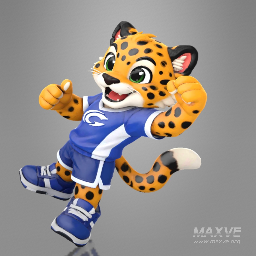 Cartoon Leopard Mascot Character - Image 4