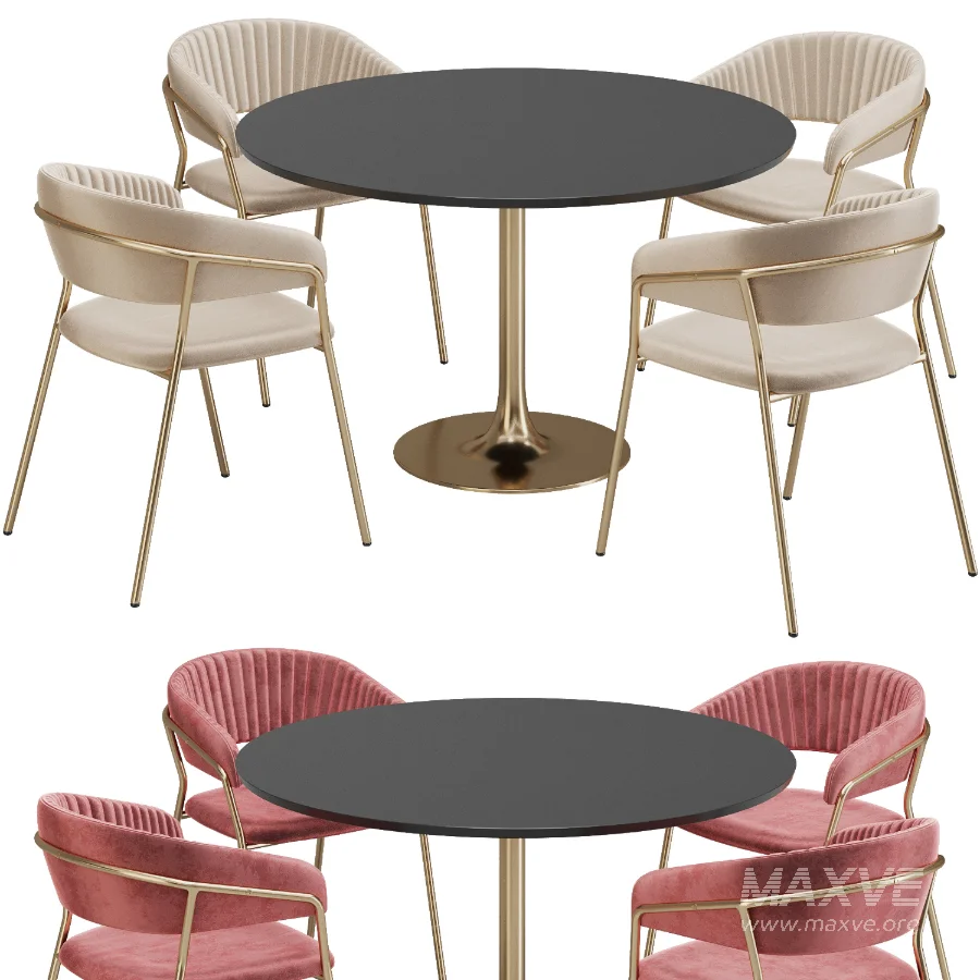 Dinning chair and table355 - Image 1
