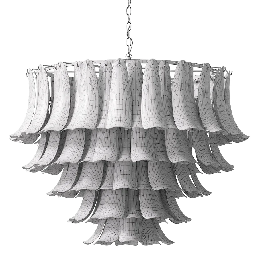 Large Modern Italian Murano Chandelier Palma EL151 - Image 4