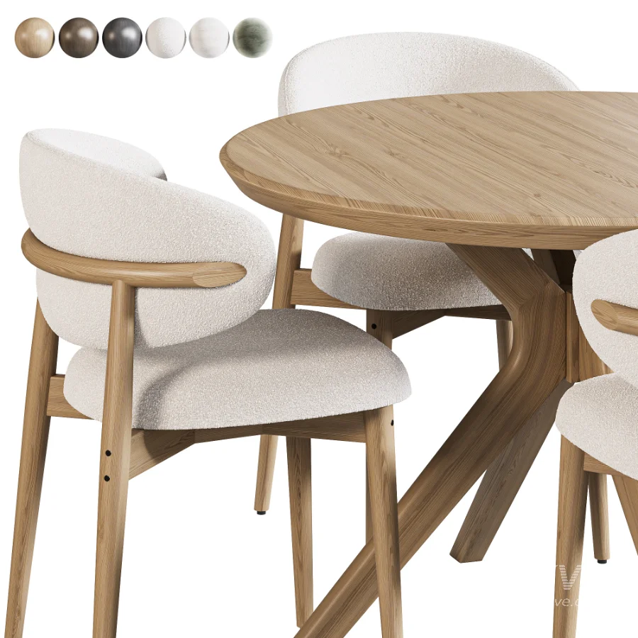 Ferrara Chair Leyptsig Dining Table - Image 6