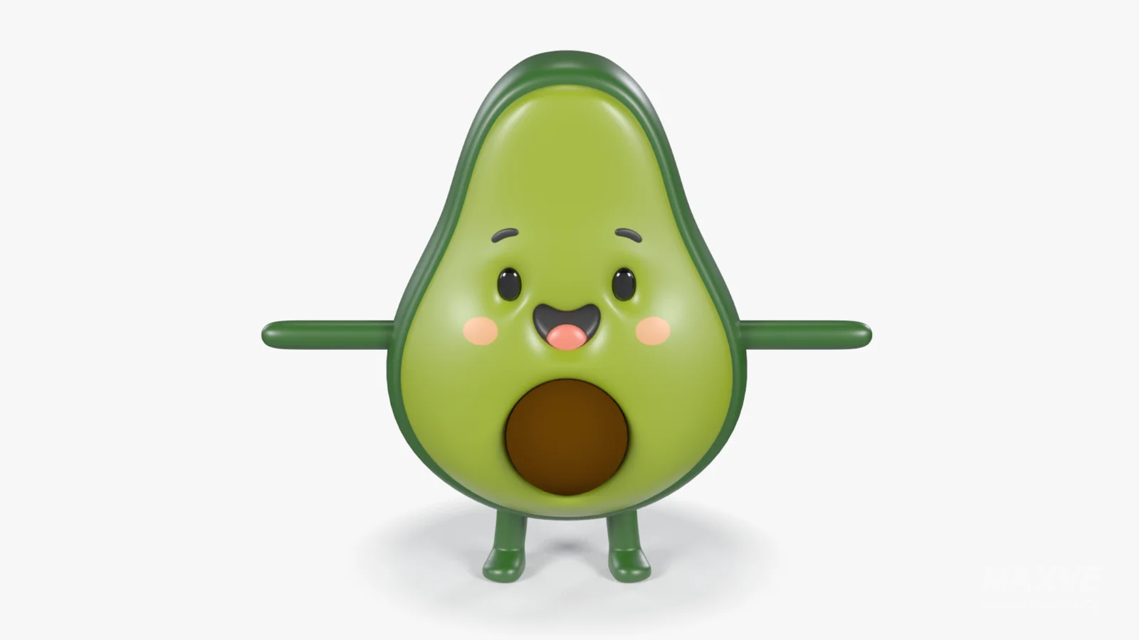 Avocado Cartoon 3D Character - Image 6