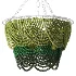 Etsy Green Beaded Wood Pendant Chandelier - Thumbnail 1