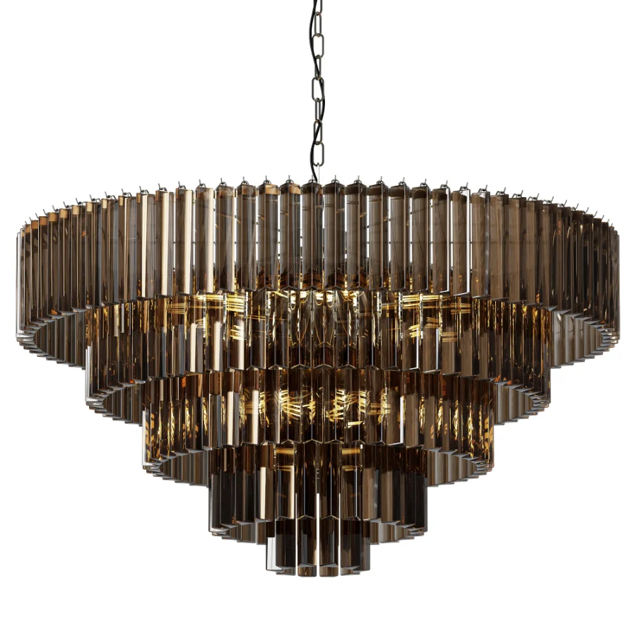 Trihedron Smoky 14 Light Chandelier - Image 1