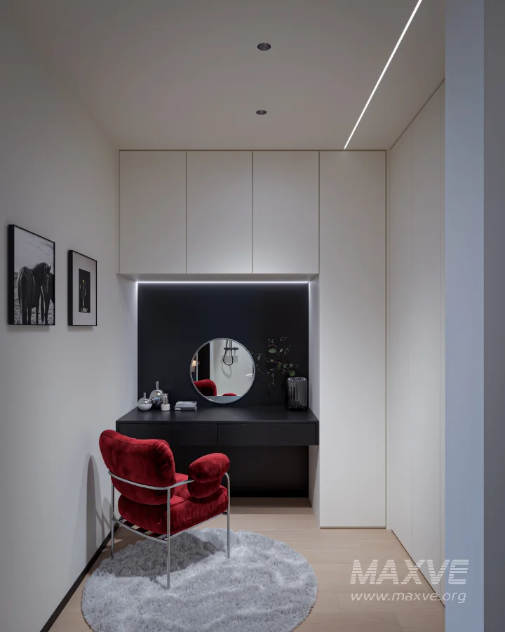 Modern bedroom and bathroom dressing room - Image 5