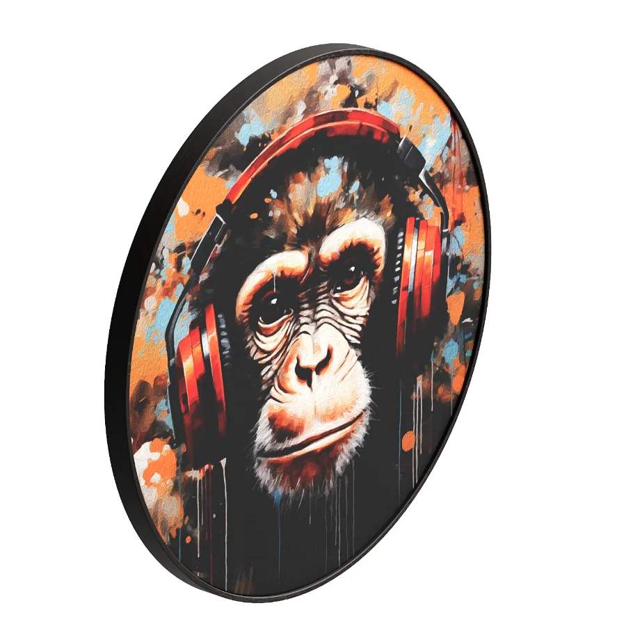 DJ monkey with headphones - Image 1