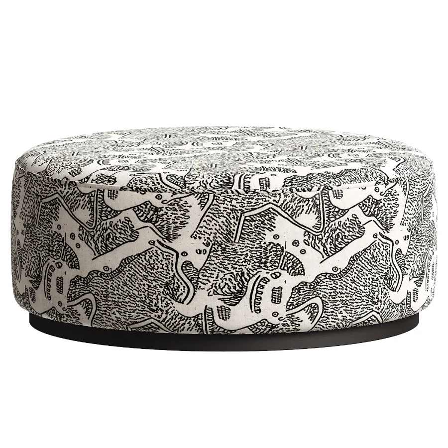 Aldora Round Ottoman Lulu and Georgia - Image 4
