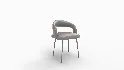 Rocco Velvet Dining Chair - Thumbnail 6