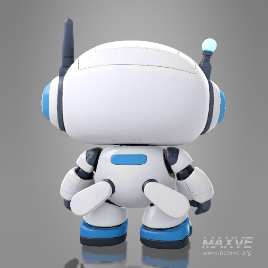 Cute Futuristic Robot Character - Image 4