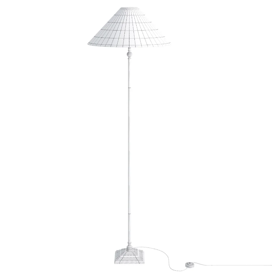 Francesca Matt Black Floor Lamp - Image 1