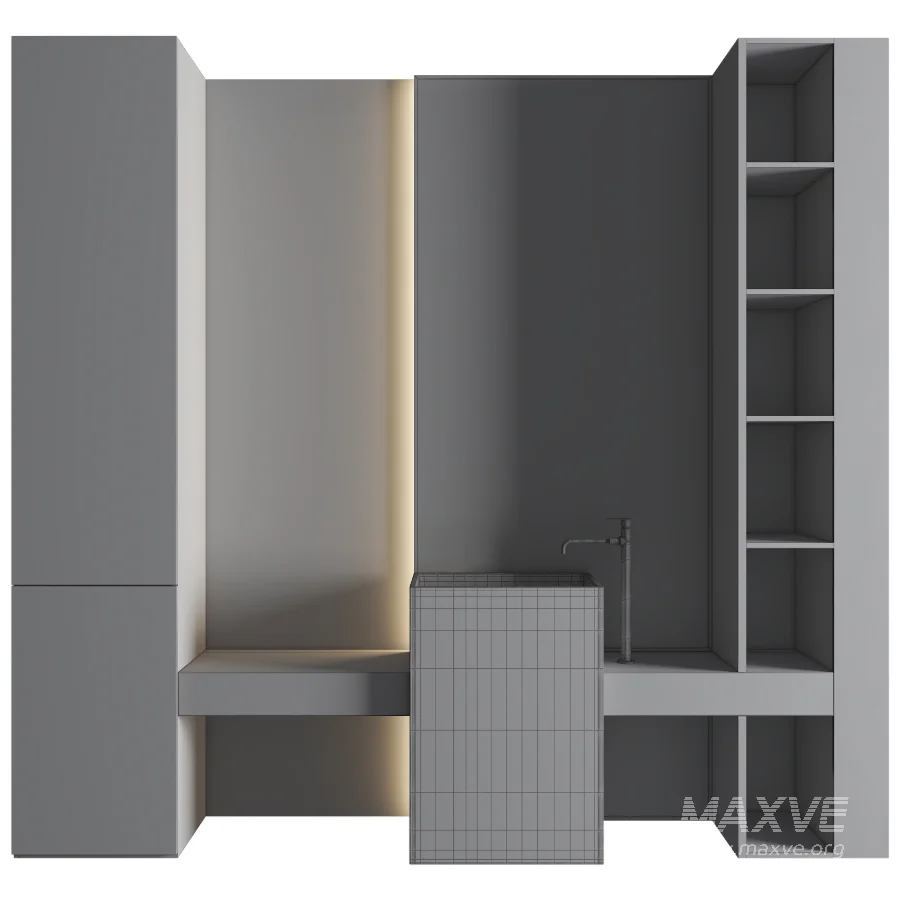 Bathroom Furniture Set 08 - Image 3
