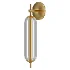 Zev Modern Brass Vertical Glass Wall Sconce - Thumbnail 2