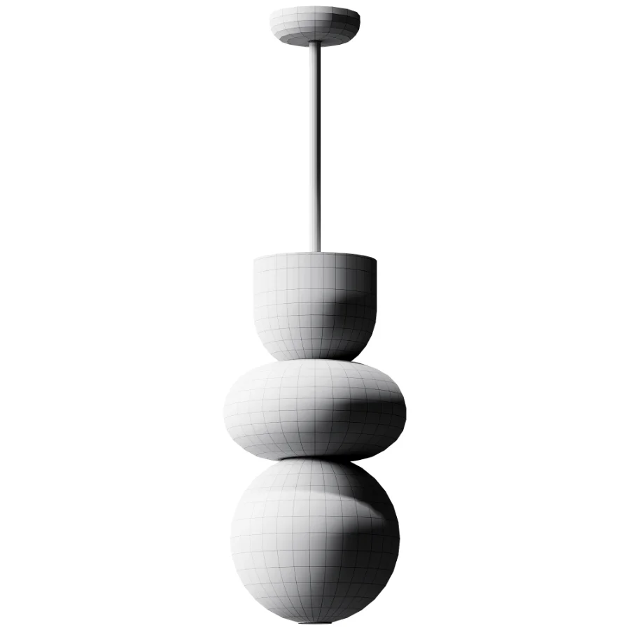 Alabaster Totem Chandelier - Image 4