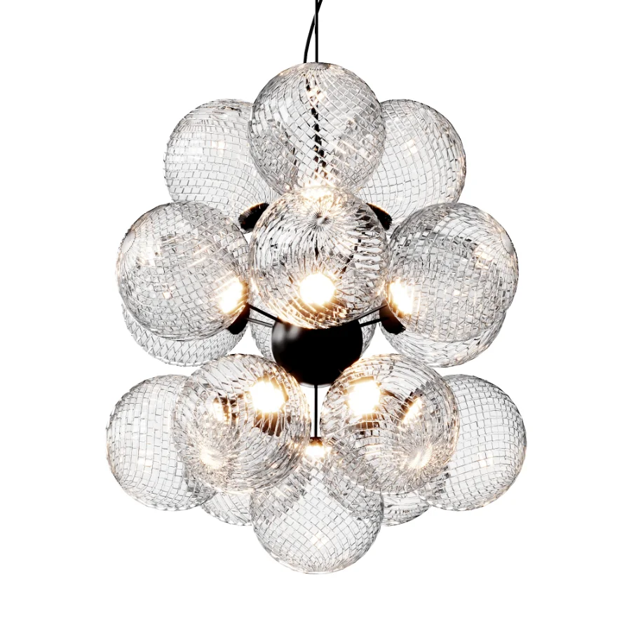 Whirl Burst Chandelier Silver - Image 2