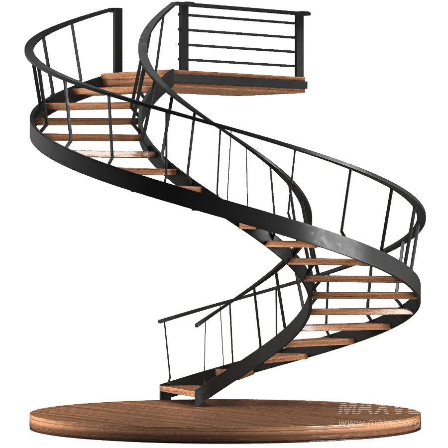 Wooden Spiral Staircase - Image 2