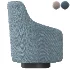 Swivel_fabric_armchair_with_armrests_and_headrest - Thumbnail 3