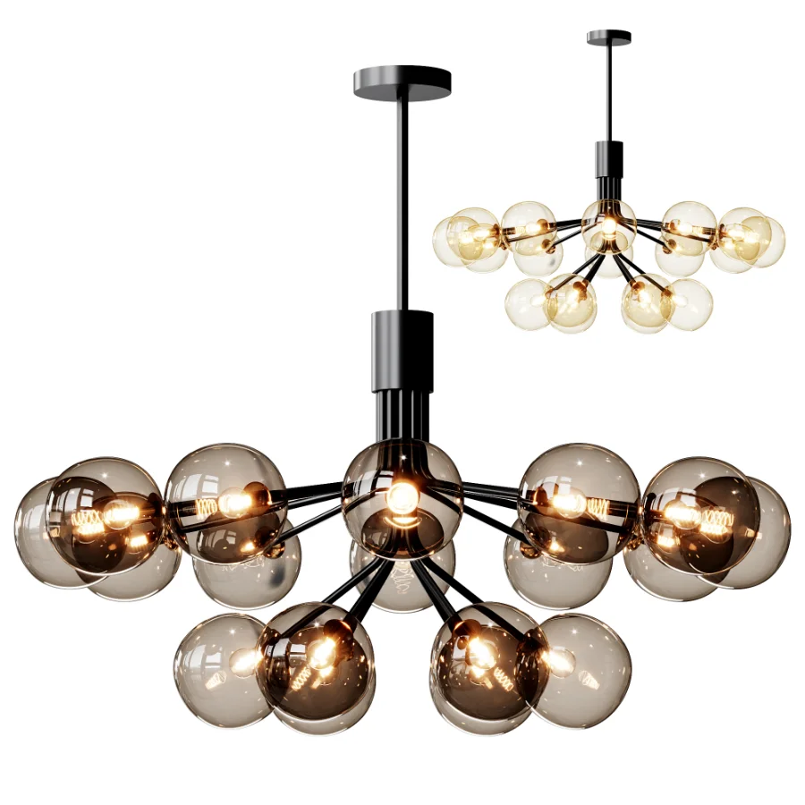 Nuura Apiales 18 Satin Black Chandelier - Image 1
