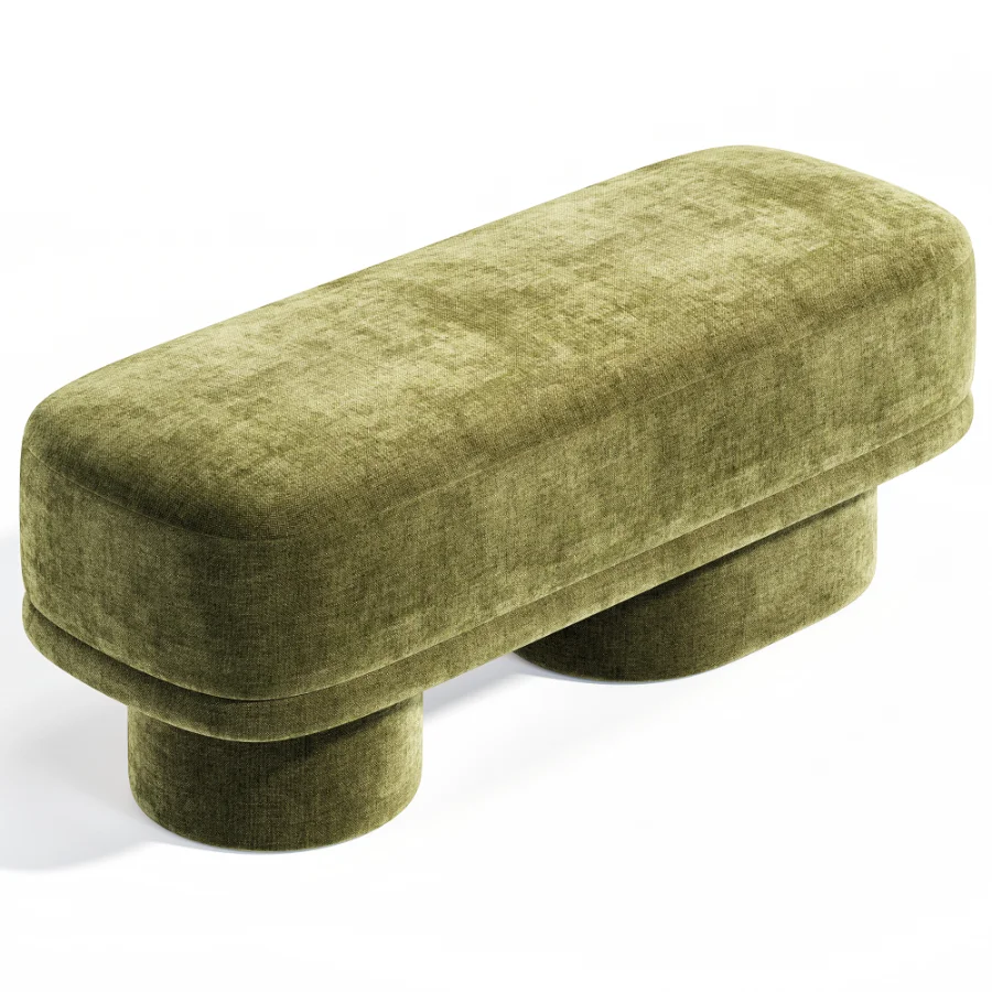 Lena Jacquard Pouf by Eve Furniture - Image 2