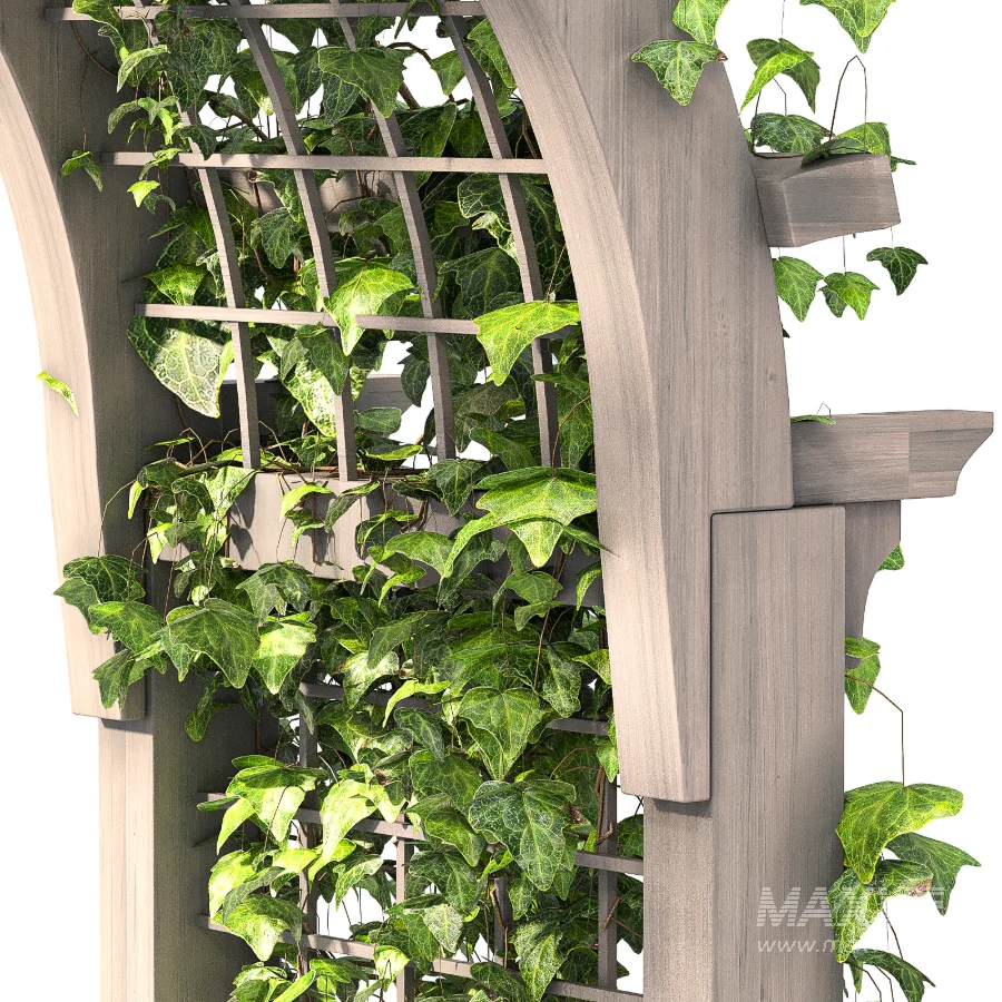 Wooden Garden Arbor 05 - Image 7