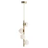 Modern brass vertical chandelier - Thumbnail 2