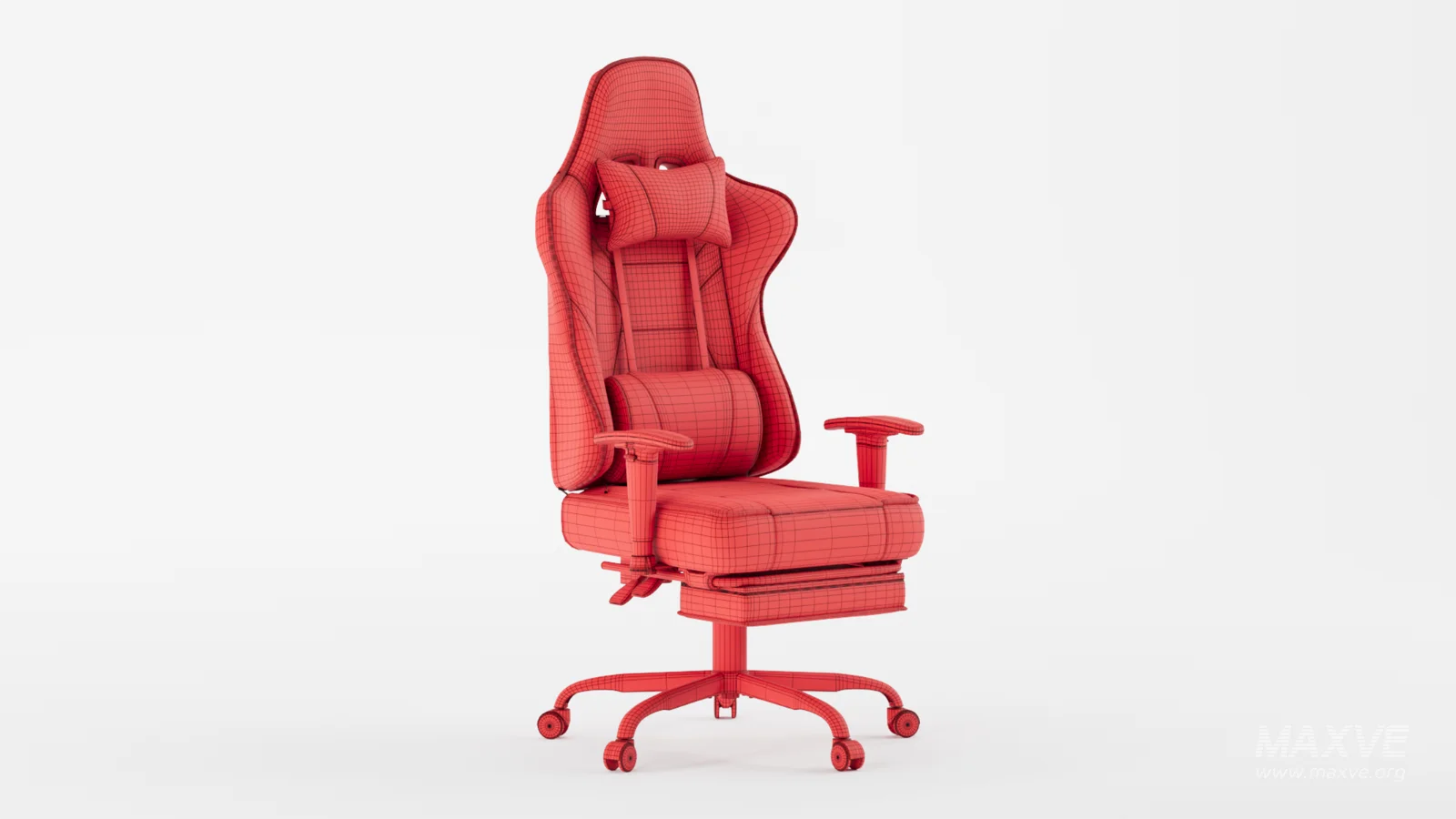 Gaming Chair with Massager Lumbar Support - Image 11