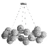 MyFar Aerton Nickel White Glass Molecule Chandelier 20 Light - Thumbnail 3