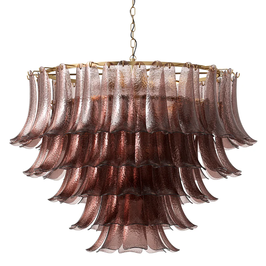 Large Modern Italian Murano Chandelier Palma EL151 - Image 2