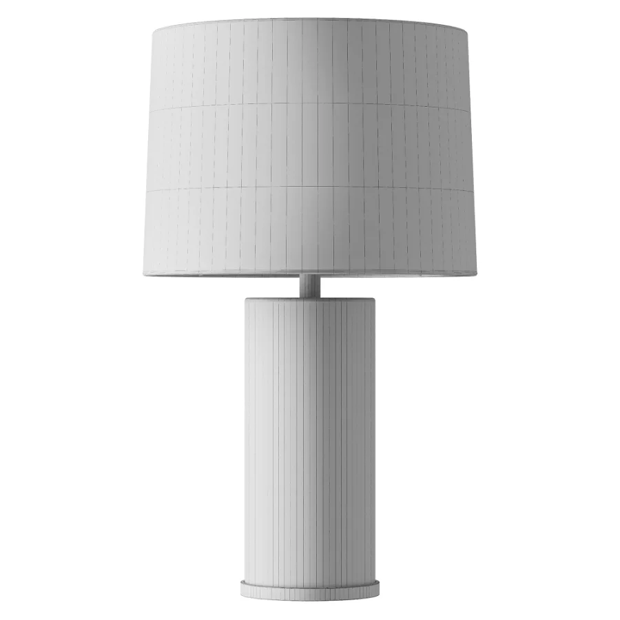Abbyson Madison Navy Blue Lattice Table Lamp - Image 3