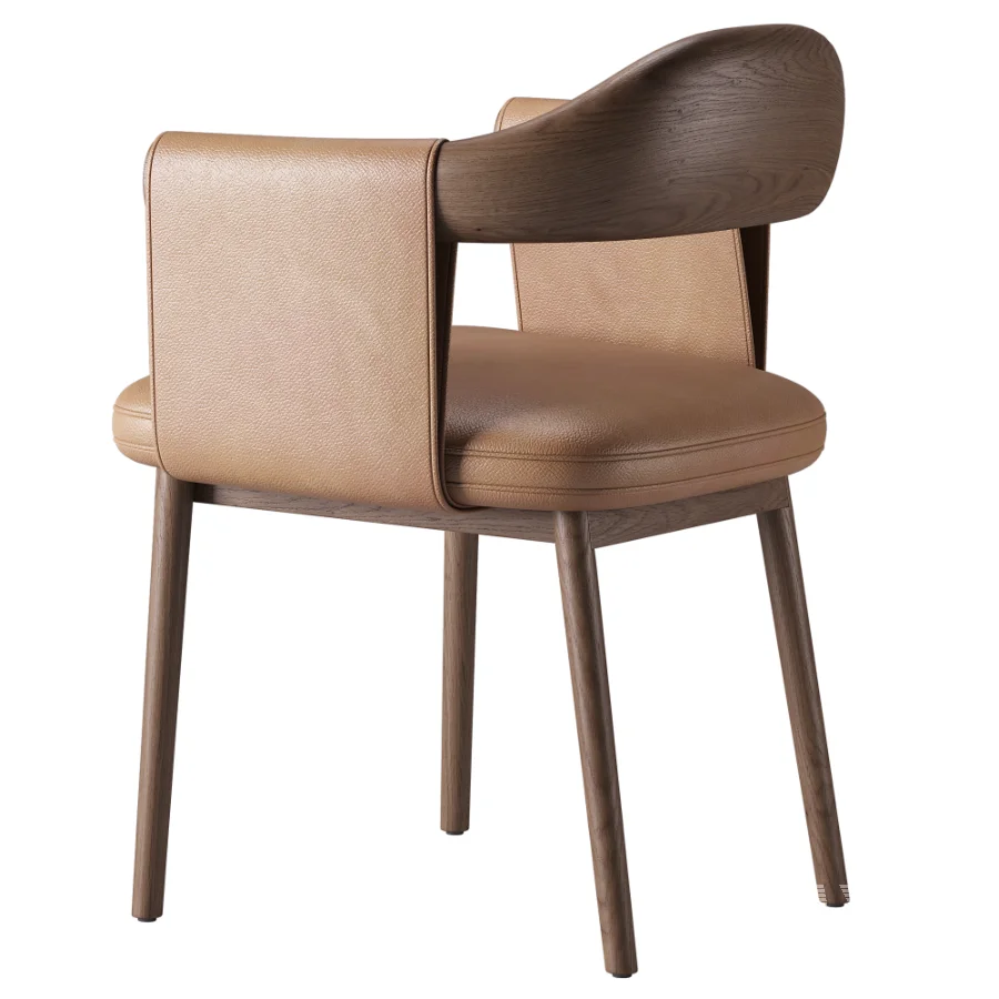 Gardner Modern Leather Dining Chair - Image 5