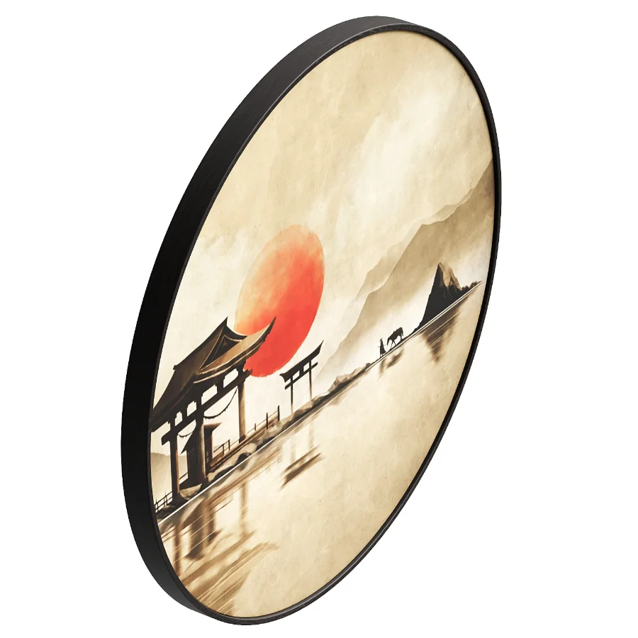 Japanese temple at sunrise - Image 1