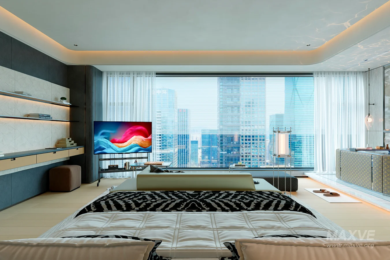 modern luxury bedroom interior - Image 2
