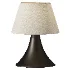 Cenare bronze and linen rechargeable table lamp - Thumbnail 1