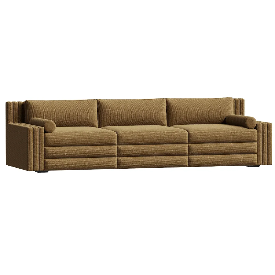 Salvadore Sofa in Army (300cm) by Laura Gonzalez - Image 1