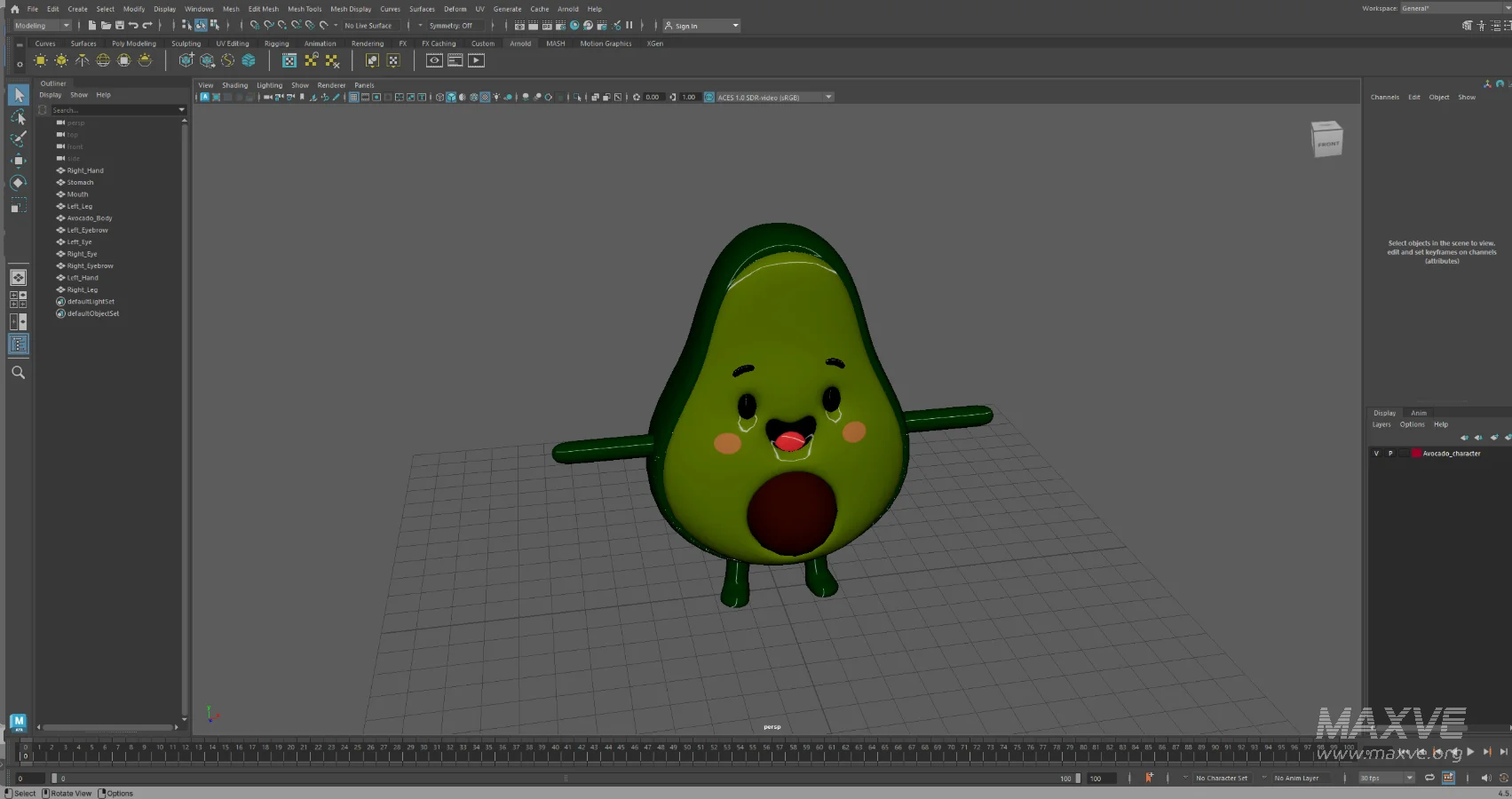 Avocado Cartoon 3D Character - Image 20